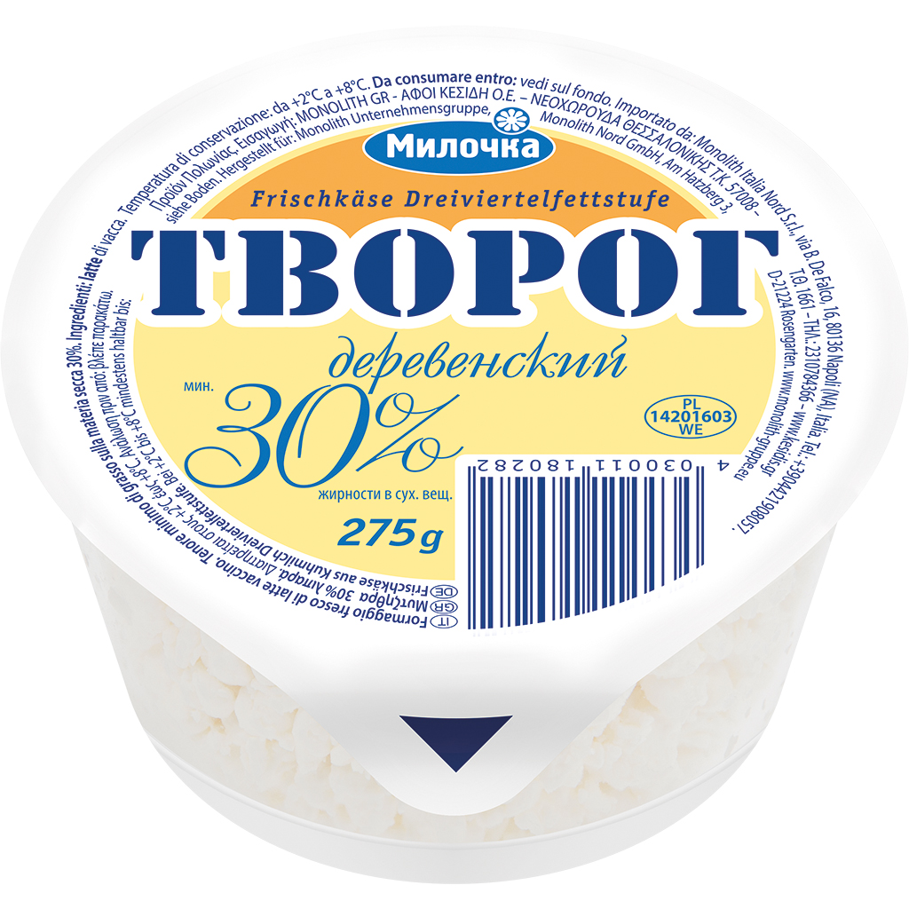 Frischkäse "Tworog Derewenskij" 30% Vet i.Tr.