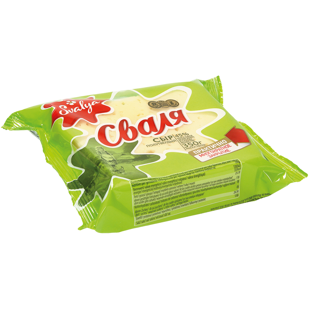 Cыр полутвердый, 45% жирности