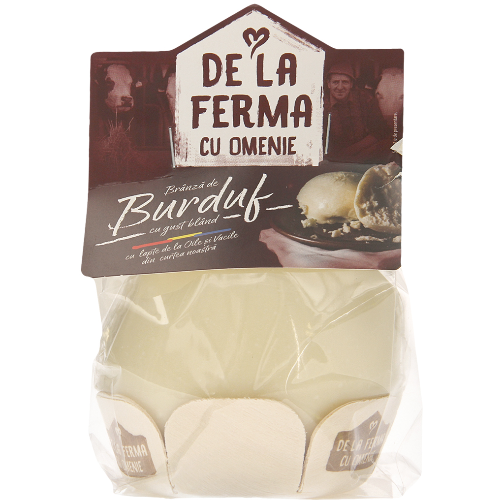 Roemeense halfvaste snijkaas "Branza de burduf" van 78% gepa