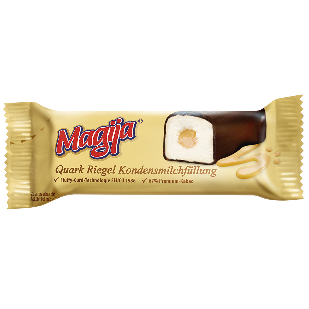 Magere kwarkreep met gecondenseerde melk – in chocolade