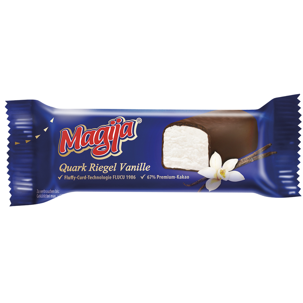 "Magija"  Kwarkreep met vanille, omhuld met chocolade