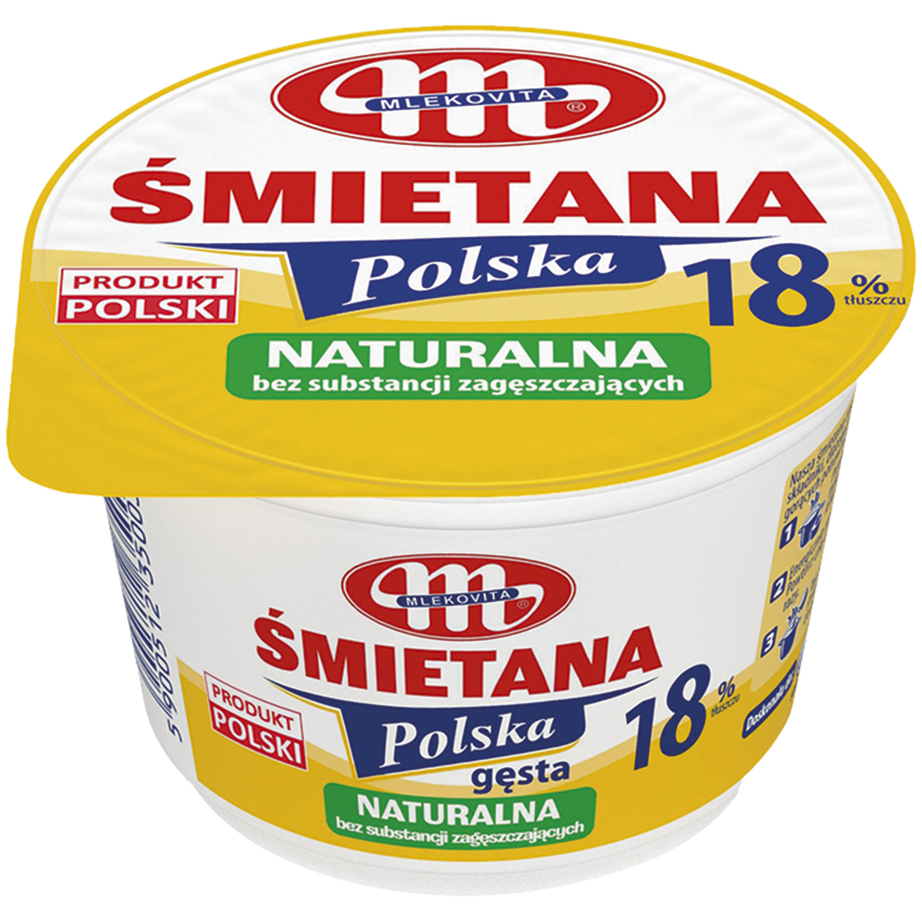 "Smietana Polska Naturalna" Сметана, 18% жирности