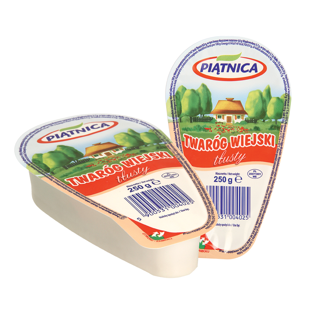 "Twarog tlusty" Творог зернистый, 8% жирности.