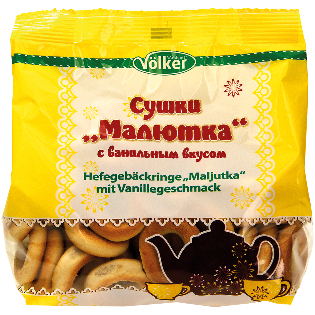 Gebakringen "Malutka" met vanillesmaak