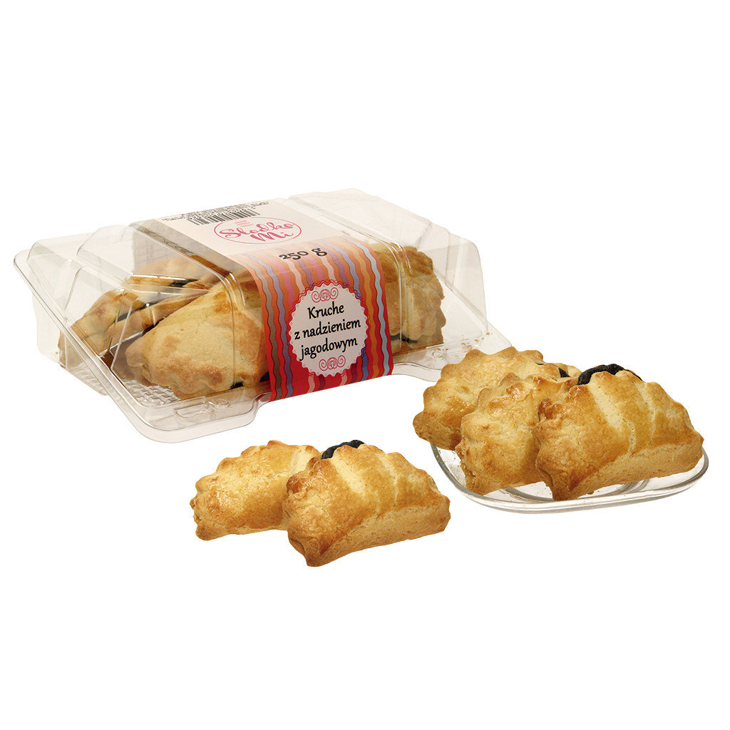 Печенье песочное "Kruche" с начинкой из яблок, черники и аро