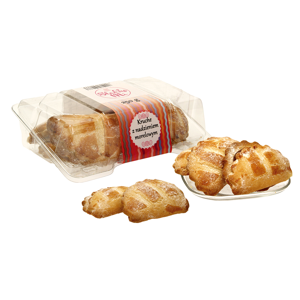 Печенье песочное "Kruche" с яблочно-абрикосово-клубничной на