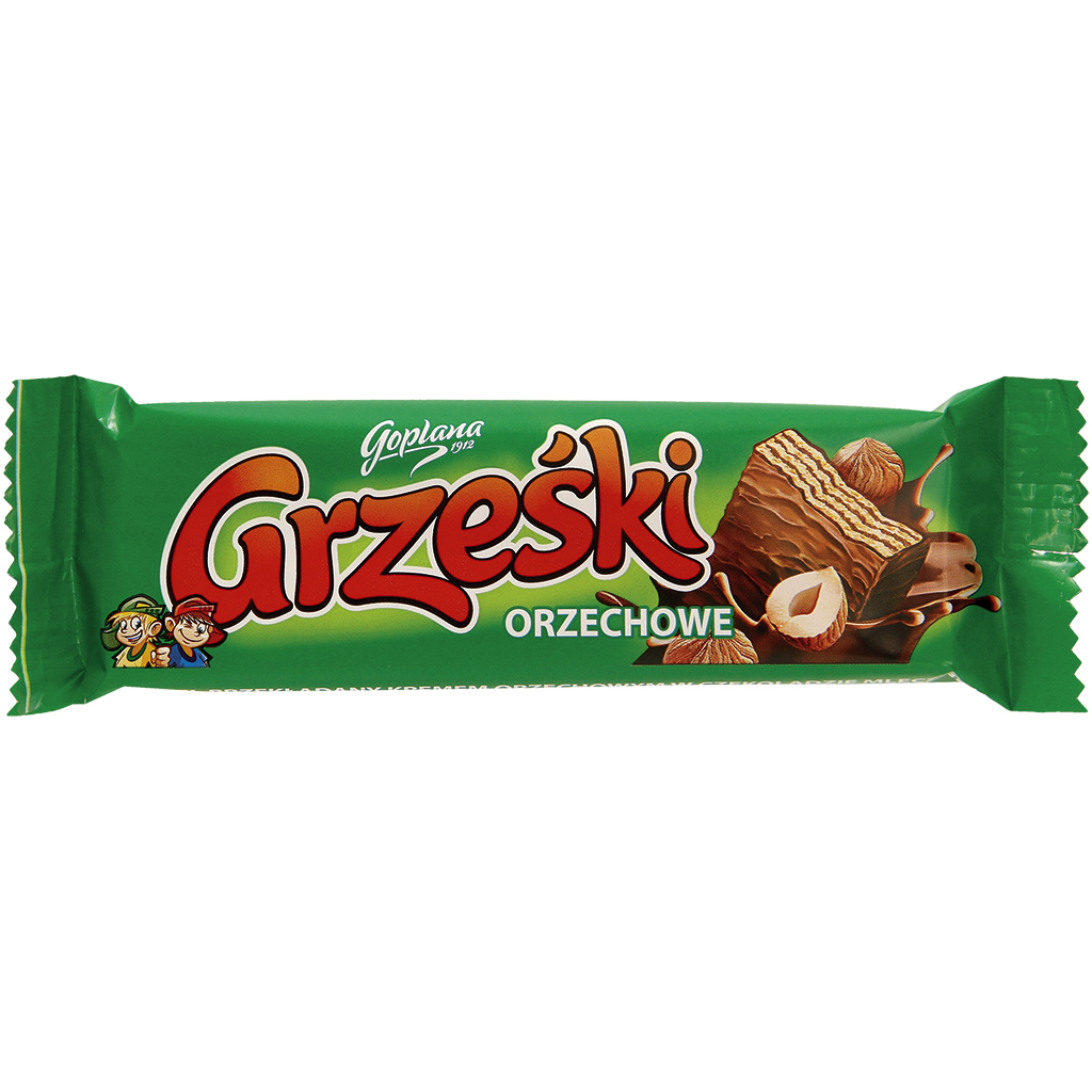 "Grzeski orzechowe" Вафля с кремом со вкусом лесного ореха (