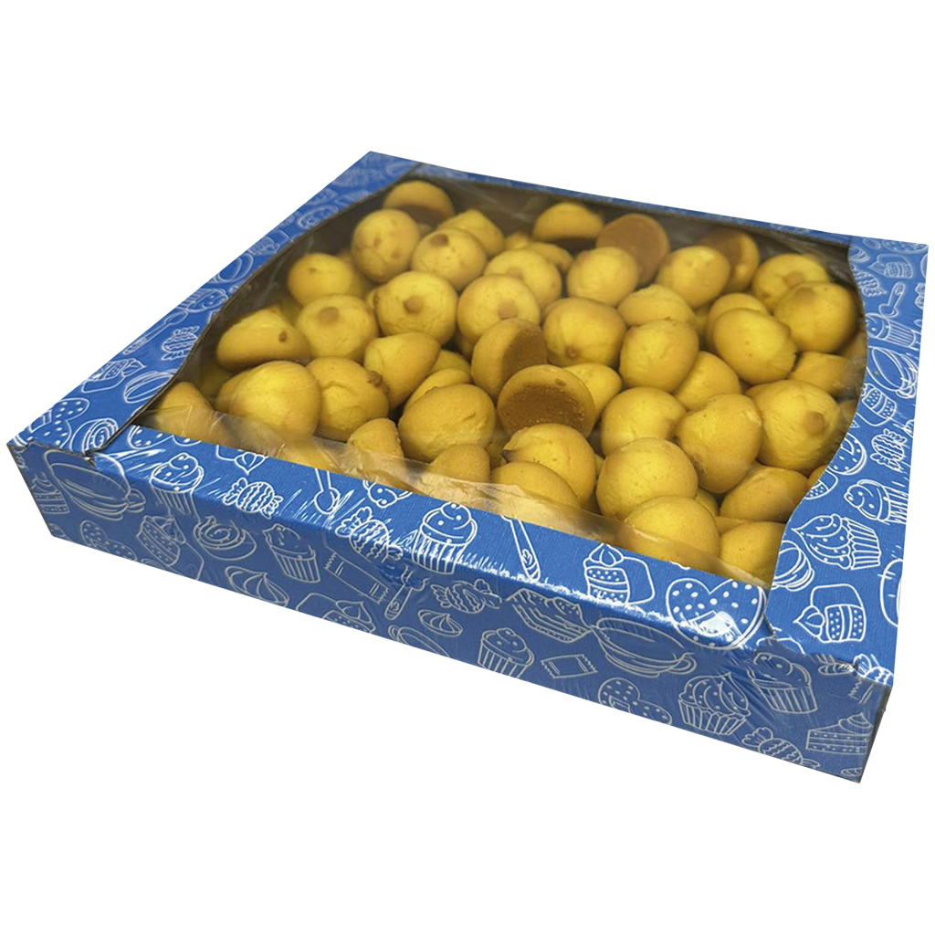 "TORTOFF" koekjes met een vulling (26%) met citroensmaak