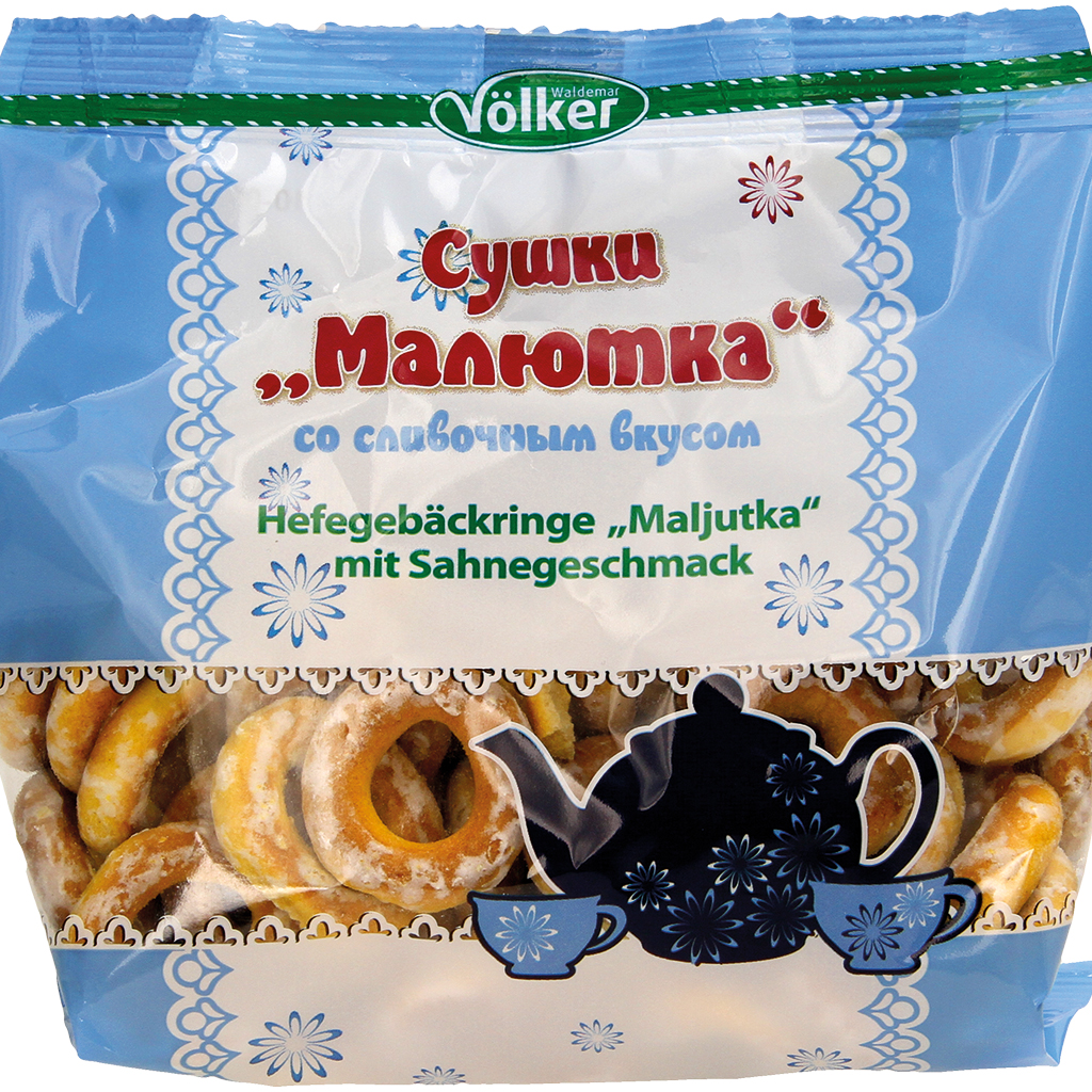 Сушки со сливочным вкусом покрытые 11% сахарной глазурью