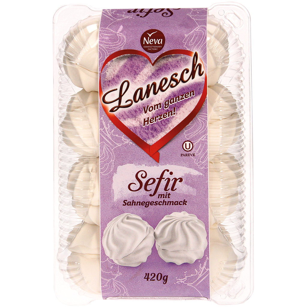 Schuimsuiker "Lanesch" met roomsmaken