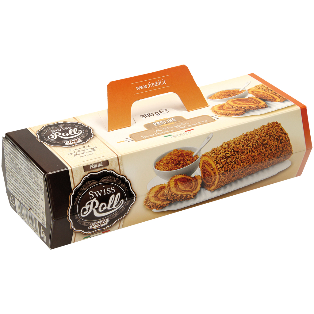Biscuitrol met amandelvulling