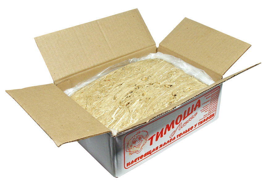 Zonnebloemhalva met pinda's