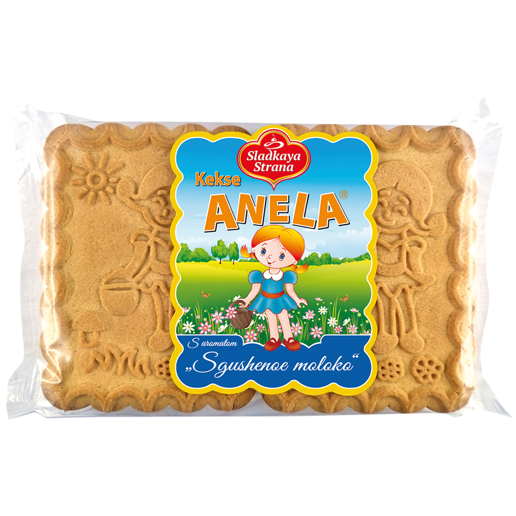 Koekjes met gezoete gecondenseerde melk smaak "Anela"