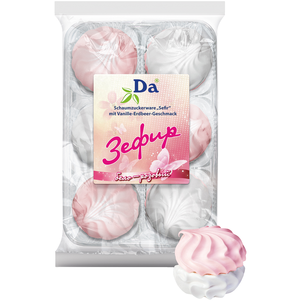 Schuimpasta "Sefir" met vanille- en aardbeiensmaak "DA"