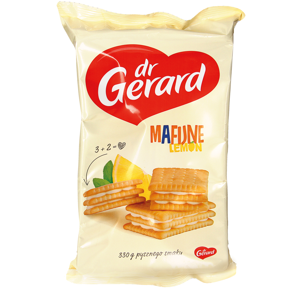 Koekjes met crème vulling/room-citroensmaak