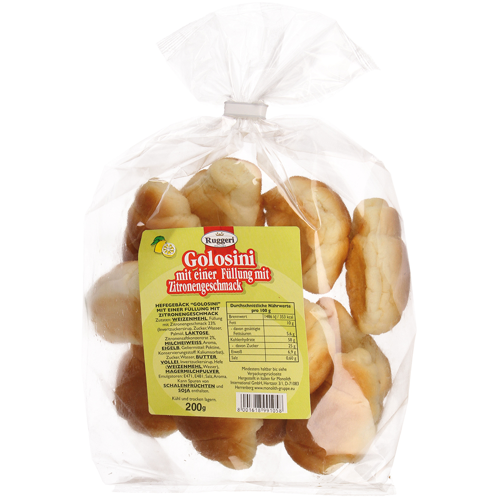 Булочки с начинкой, со вкусом лимона