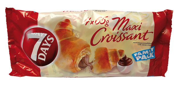 Maxi Croissants met cacaocrèmevulling