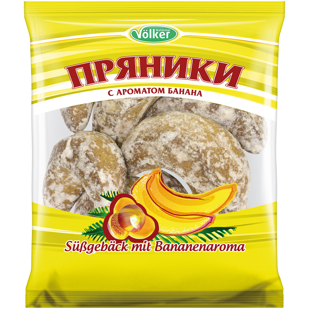 Zoet gebak "Prjaniki" met banaanaroma