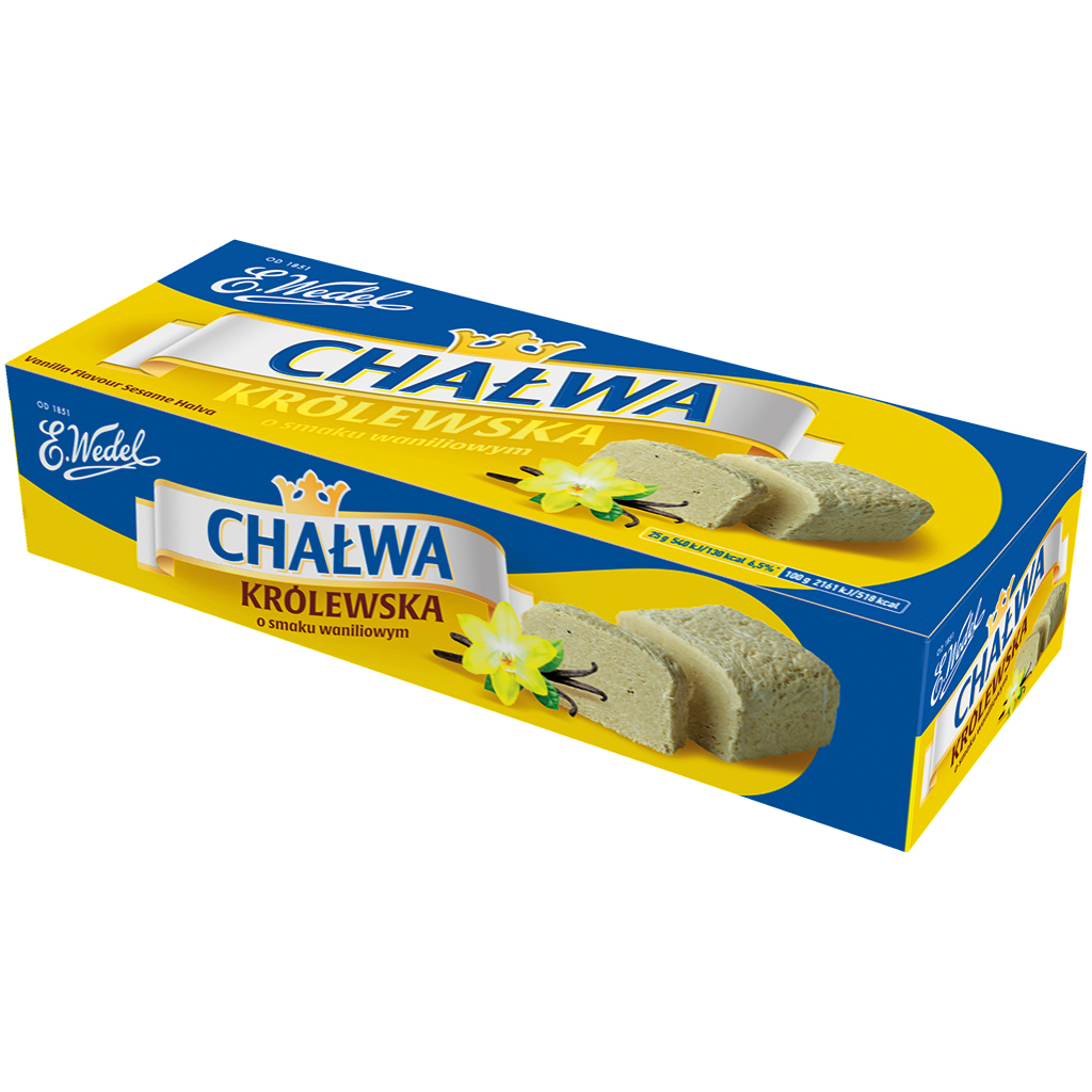 WEDEL Halva "Krolewska" met vanillesmaak "Chalwa met vanillesmaak"