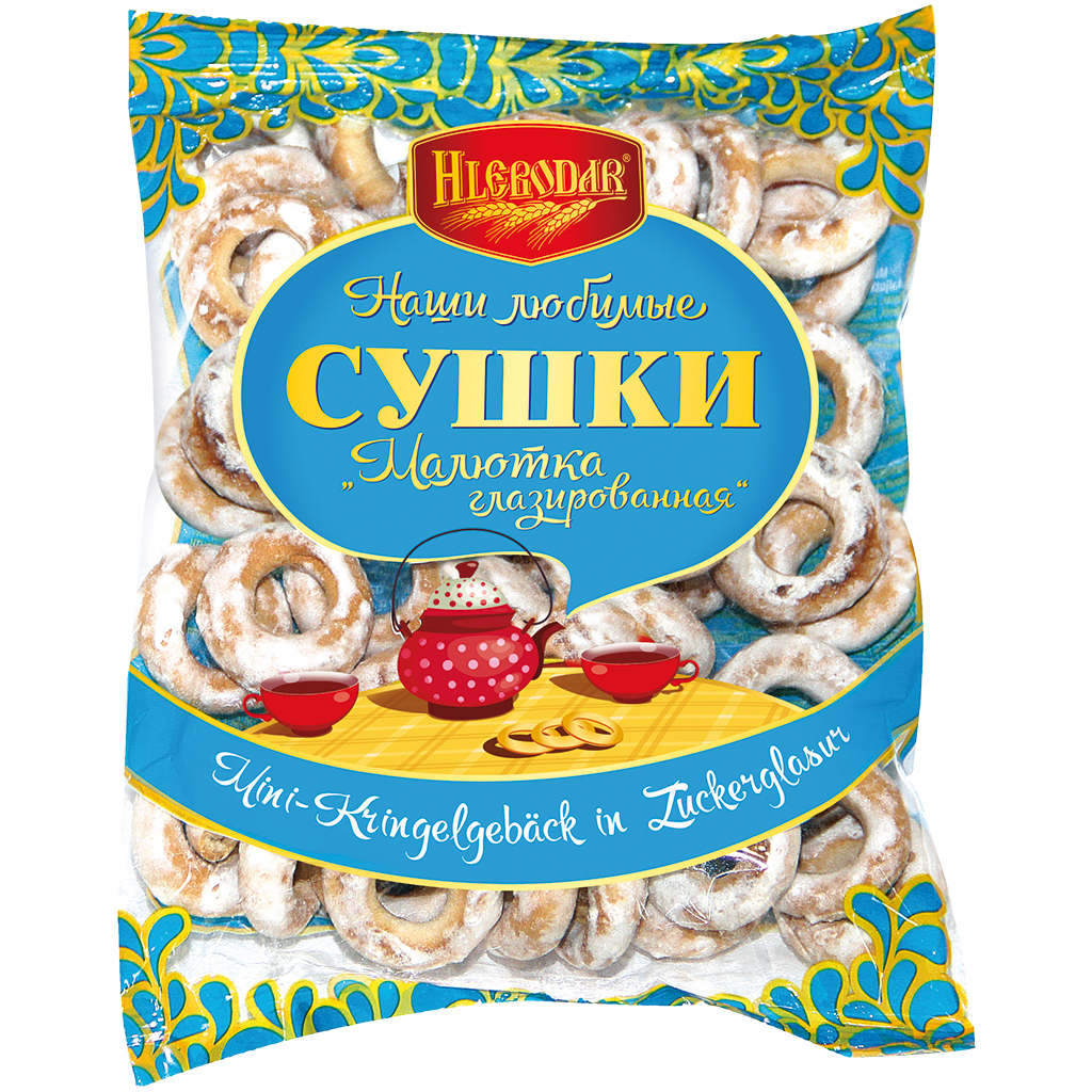 Mini-Kringelgebak in Zuckerglasur 20% "Maljutka glasirovannaja"
