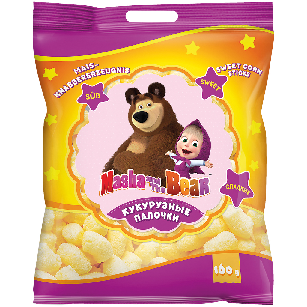 Maïs snackproduct "Masha en de Beer"