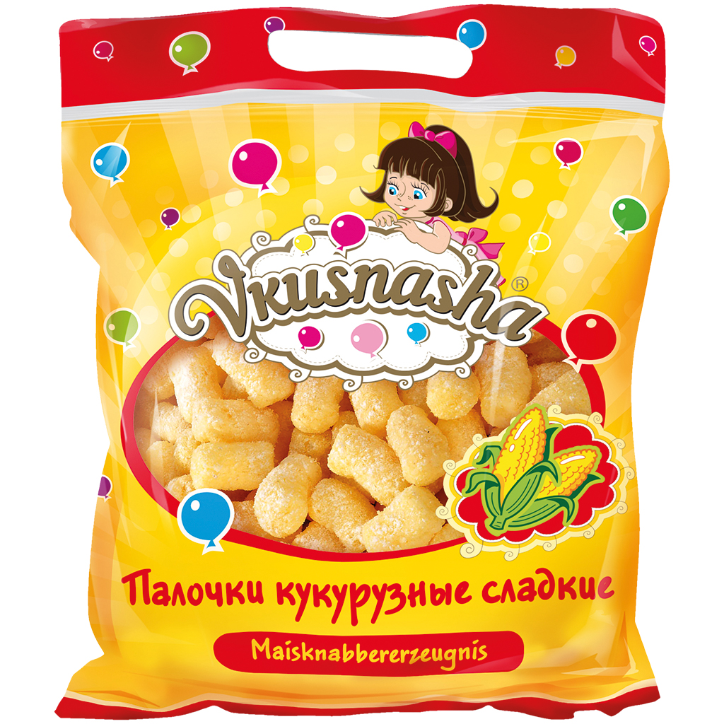 Zoet maïs snacksproduct "Vkusnasha"