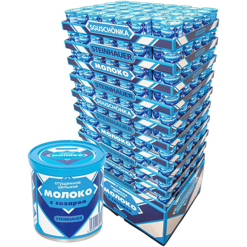 Сгущённое цельное молоко с сахаром, 8% жирности