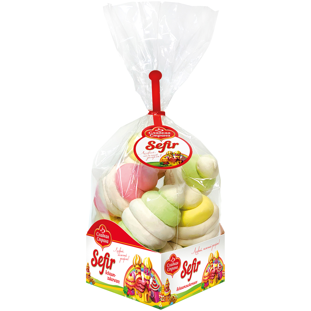 Зефир "Ассорти" со вкусом ванили, клюквы, груши и ананаса