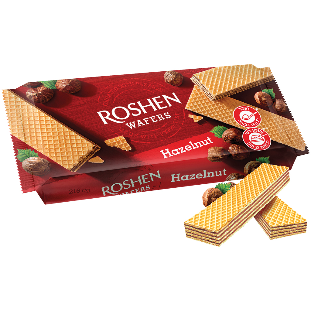 Wafelreep met hazelnootvulling (75%)