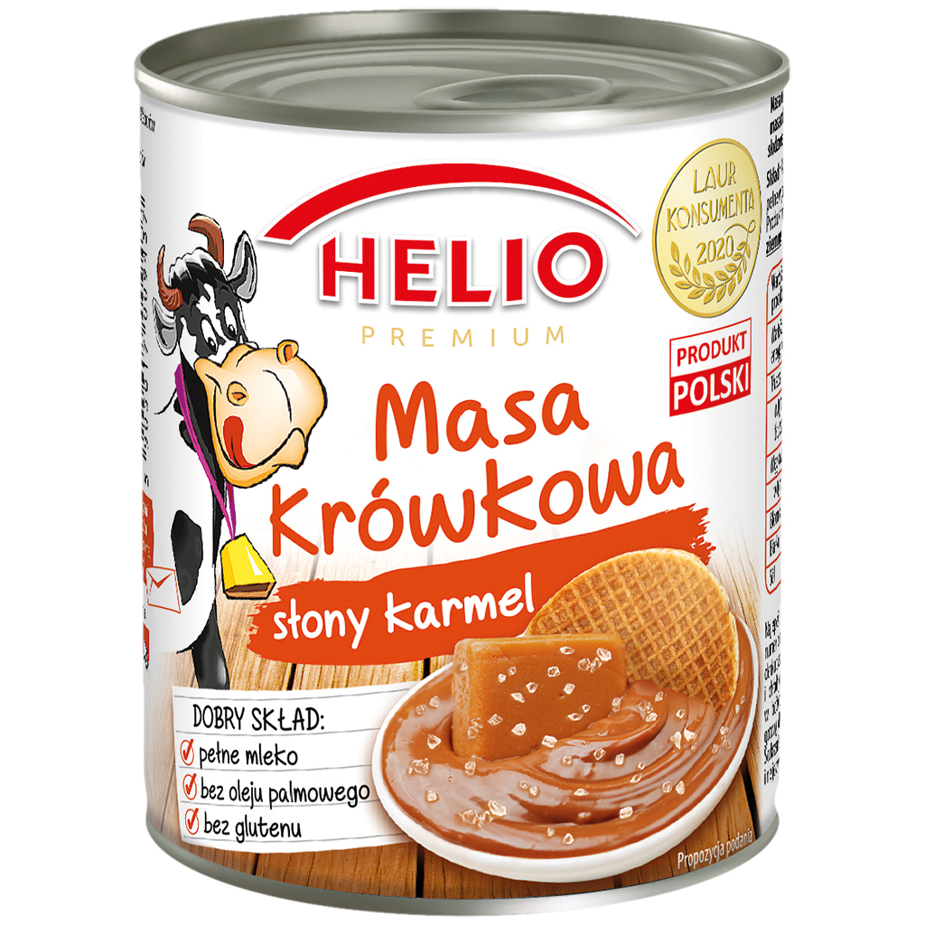 Karamel-boterhamspread met zout karamel-smaak