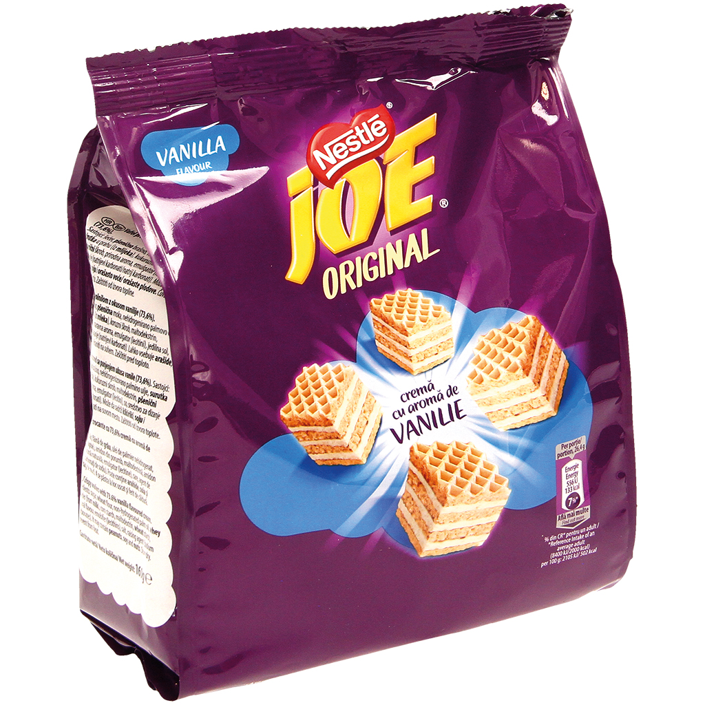 Wafels met roomvulling (73,6%) met vanillesmaak
