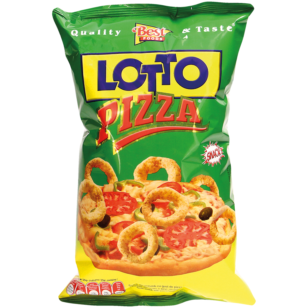Snacks lotto pizza