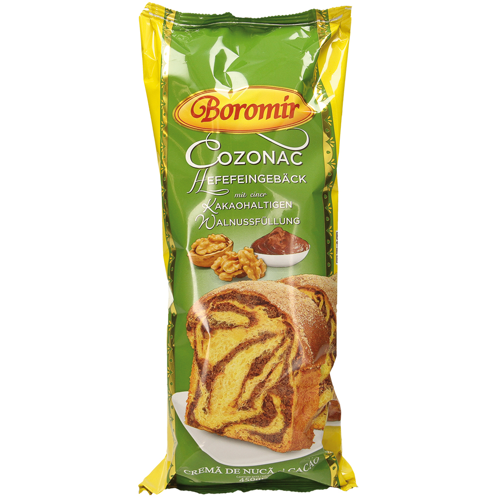 Cozonac met 35% walnoot-cacao vulling