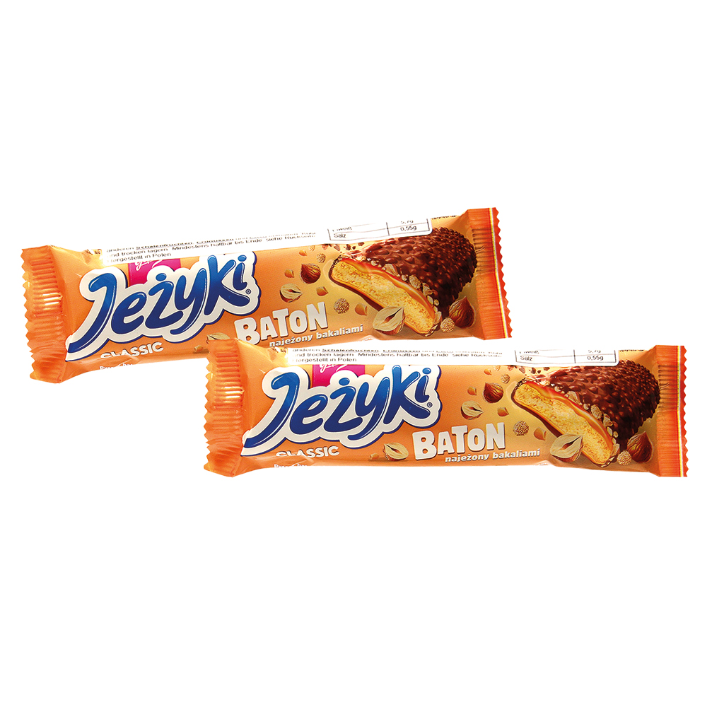 Koek "Jezyki Baton Classic" met 32% karamelcoating