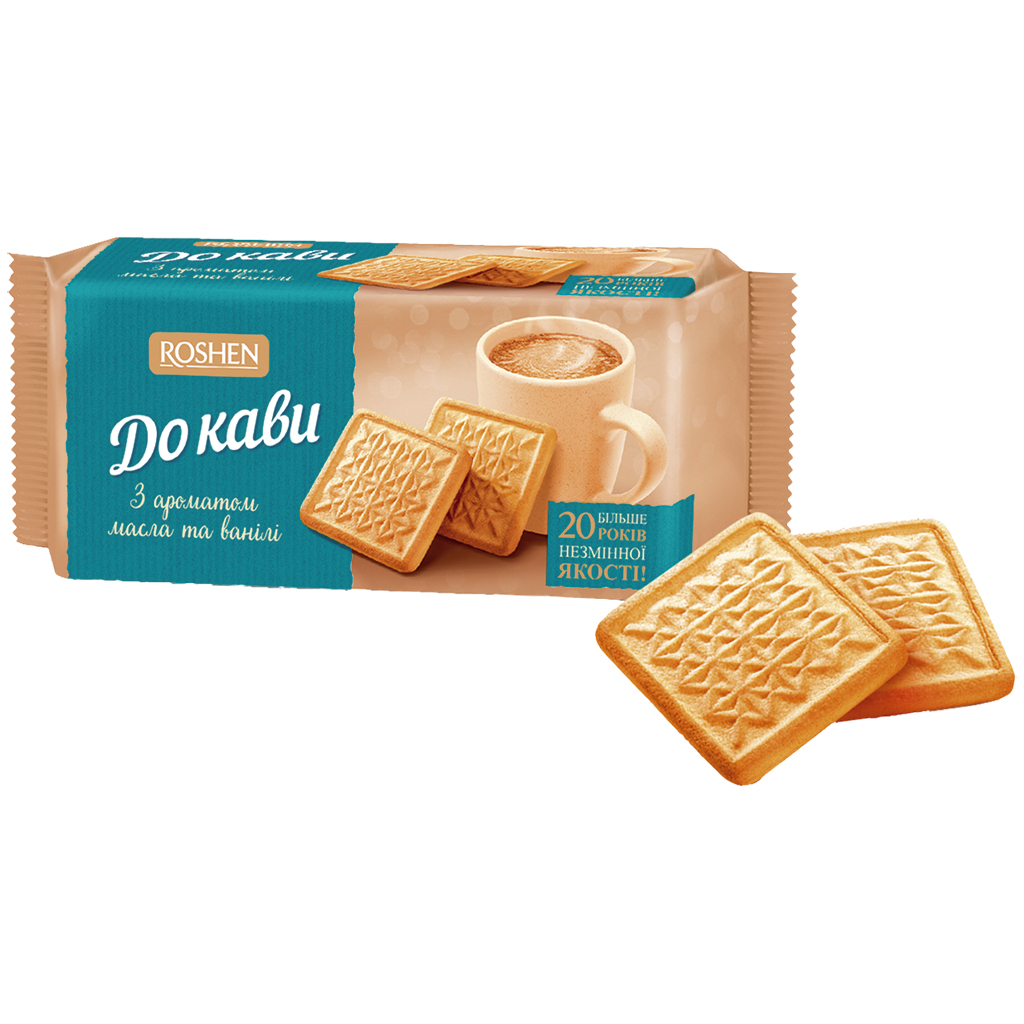 "K Kofe" koekjes met boter-vanillesmaak.
