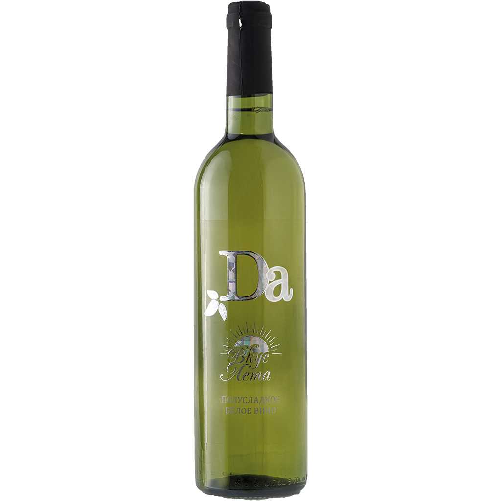 Белое вино из Молдавии "Да Вкус Лета" полусладкое, 11%