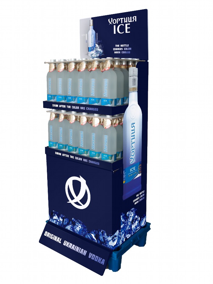 wodka "Khortytsa Ice" 40% vol.