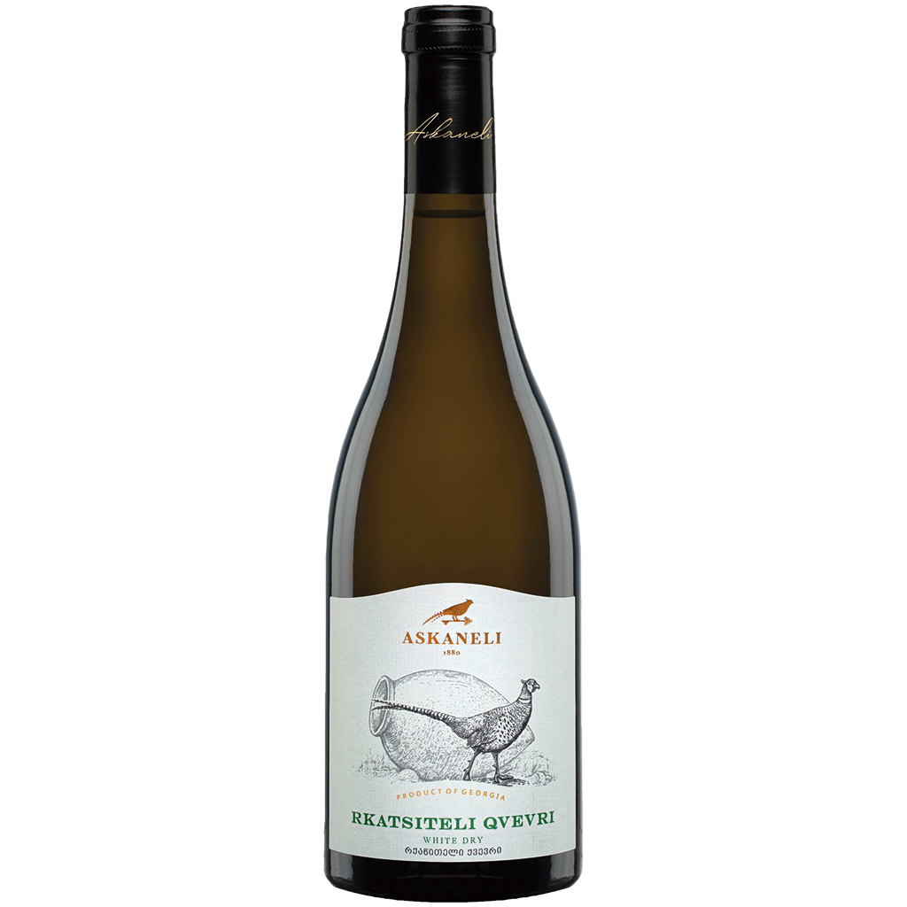 "Rkatsiteli Kvevri" witte wijn uit Georgië, droog, 13% vol.