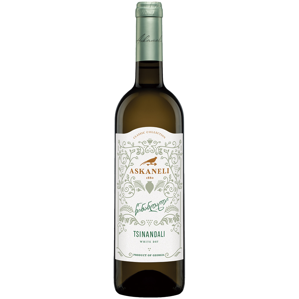 "Tsinandali" Грузинское белое сухое вино, 13% алк.