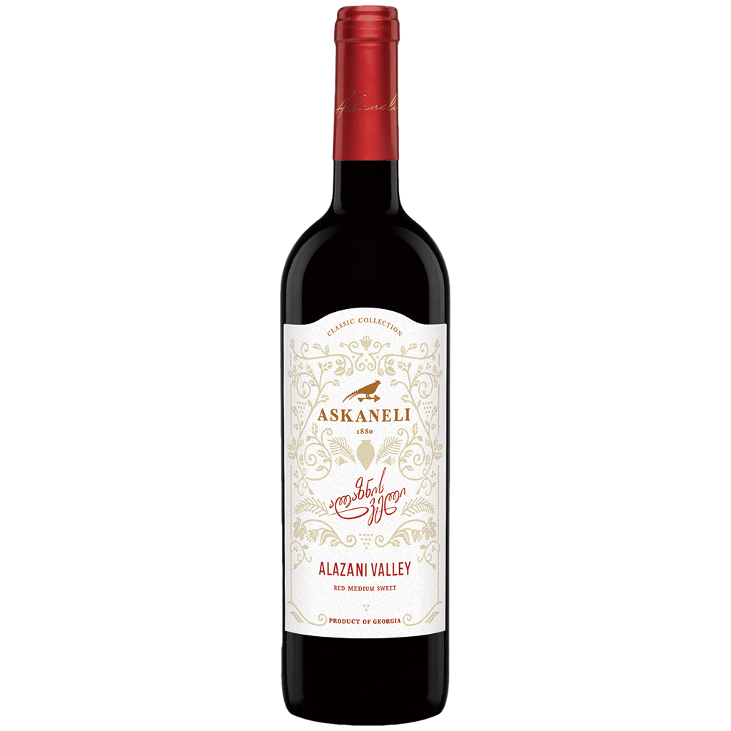 "Alasanskaya Dolina" Грузинское красное полусладкое вино 12%