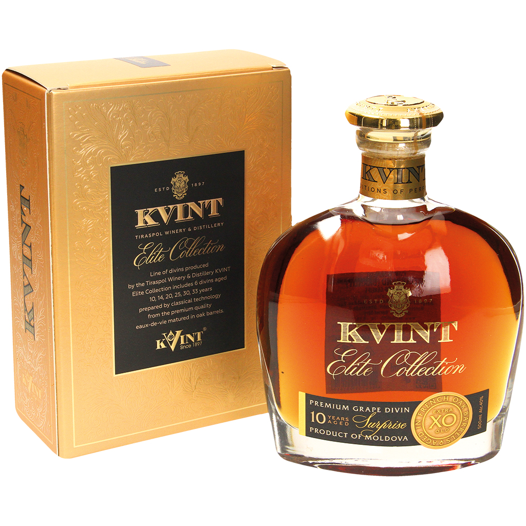 Wijnbrand (Brandy) "Surprise" in Geschenkdoos / 10 jaar, 40% vol.