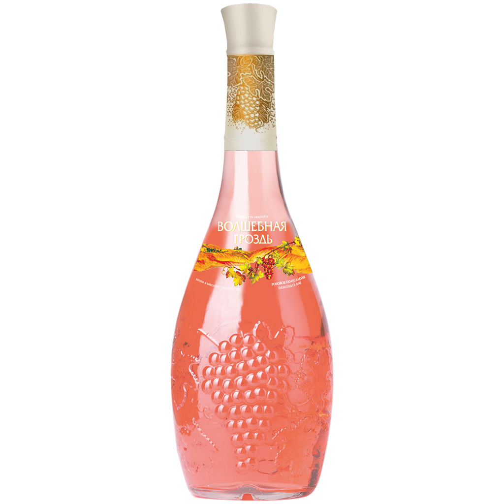 Wolschebnaja Grosdj wijn uit Moldavië, rosé, zoet, 12,5% vol