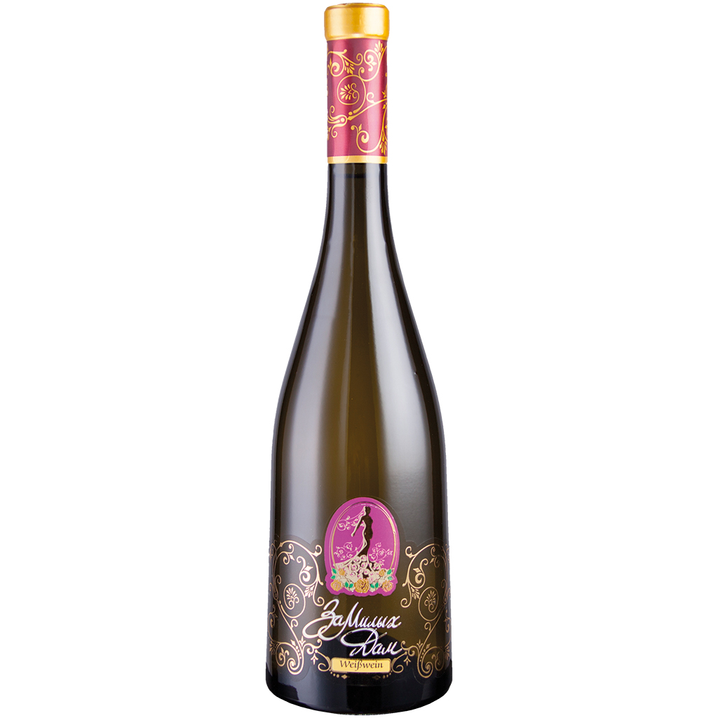 Za Milych Dam Белое, сладкое вино из Молдавии, 12% алк.