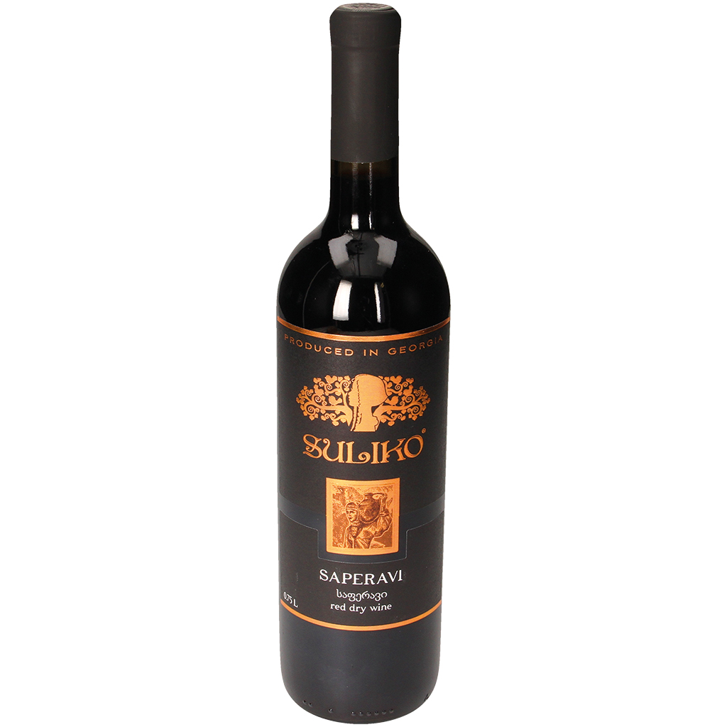 "Saperavi" вино из Грузии красное сухое, 12,5% алк.