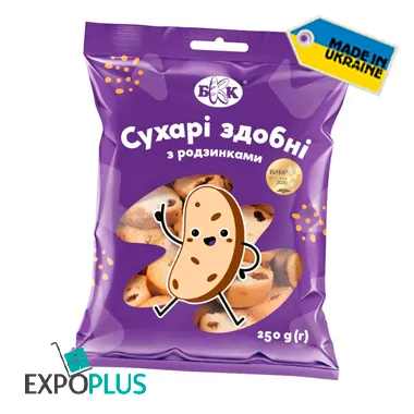 KBV RUSKS WITH RAISINS WEIGHT (14X250G)SUHARIKI Z RODZ