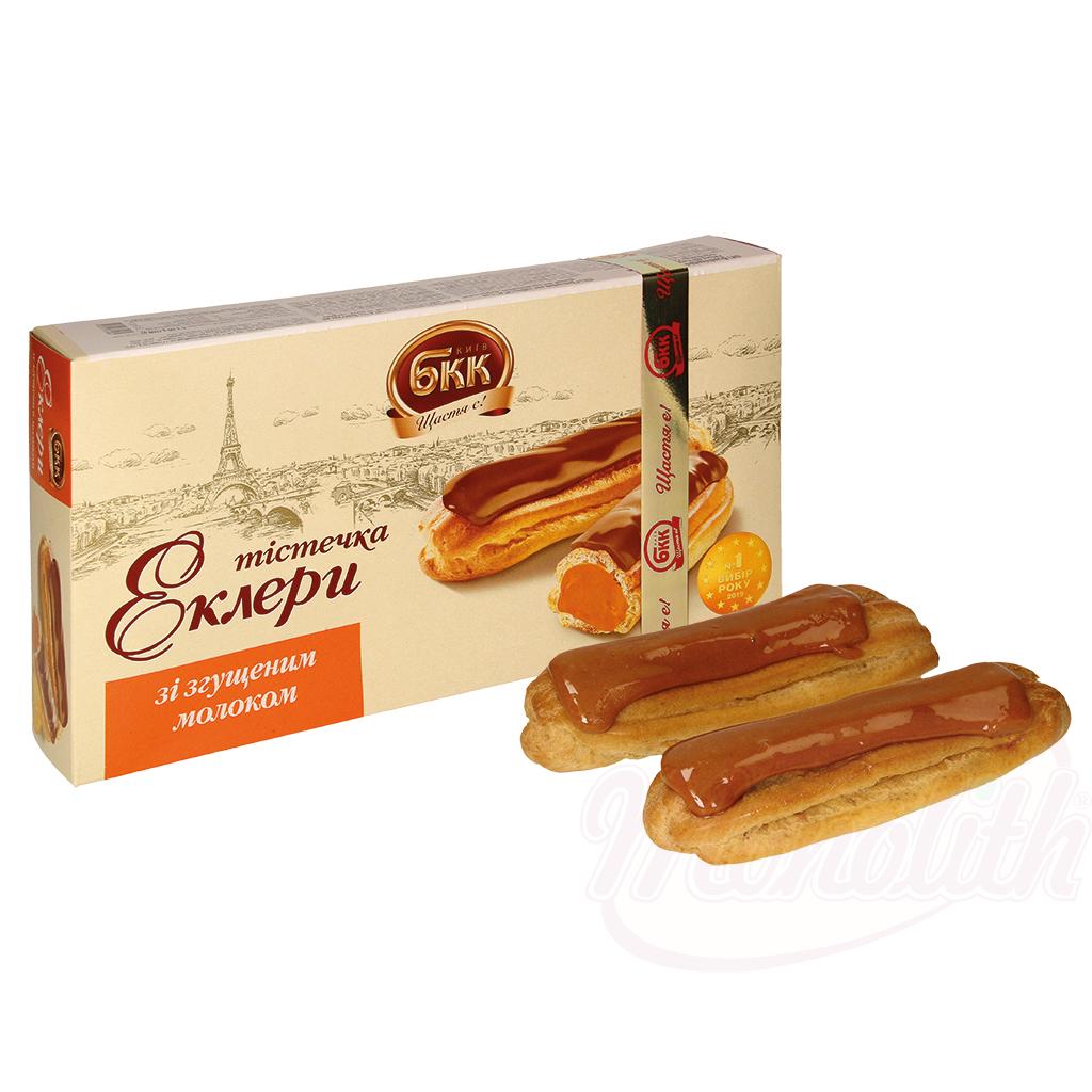 Soezendeegkoekjes met 47,6% vulling en karamelsmaak