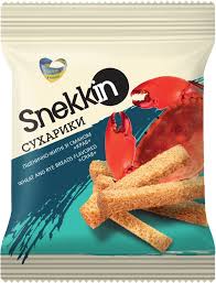 Snekk-In Tarwe-rogge croutons met Krab smaak