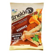 Snekk-In Tarwe-rogge croutons met wild paddenstoelen