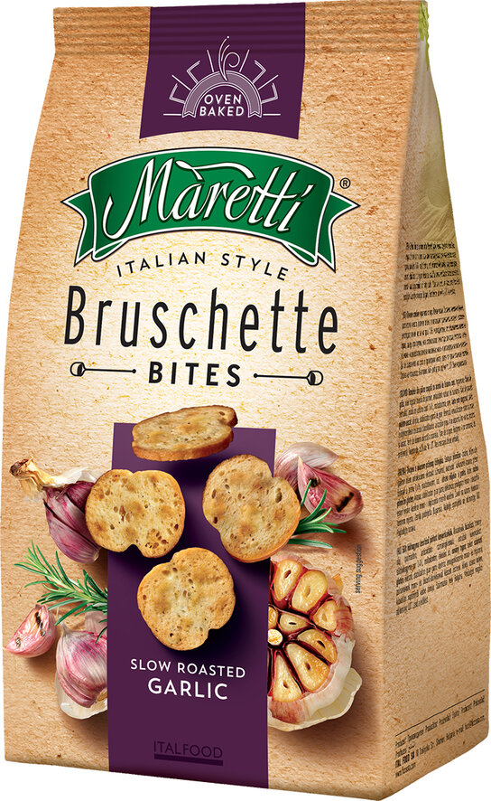 Bruschette met knoflooksmaak