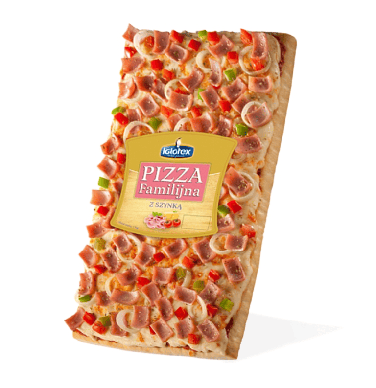 IGLOTEX PIZZA FAMILIJNA Z SZYNKA 5X1000G